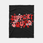 Groovy Support Squad Brain Aneurysm Awareness Gift Fleecedecke (Vorderseite)