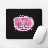 Groovy Support Squad Breast Cancer Awareness Pink Mousepad (Mit Mouse)
