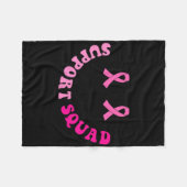Groovy Support Squad Brustkrebs Bewusstsein 2 Kind Fleecedecke (Vorderseite (Horizontal))