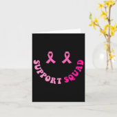 Groovy Support Squad Brustkrebs Bewusstsein 2 Kind Karte (Gelbe Blume)