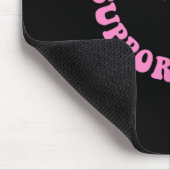 Groovy Support Squad Brustkrebs Bewusstsein 2 Kind Mousepad (Ecke)