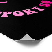 Groovy Support Squad Brustkrebs Bewusstsein 2 Kind Poster (Ecke)