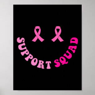 Groovy Support Squad Brustkrebs Bewusstsein 2 Kind Poster