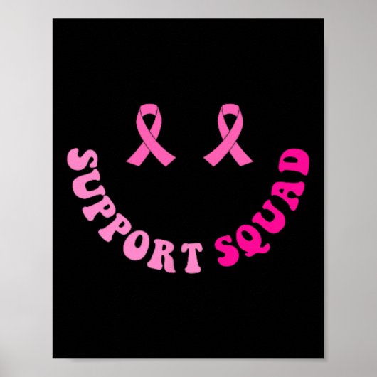 Groovy Support Squad Brustkrebs Bewusstsein 2 Kind Poster (Vorne)