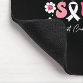 Groovy Support Squad Brustkrebs Bewusstsein weiß Mousepad (Ecke)