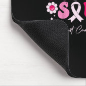 Groovy Support Squad Brustkrebs Bewusstsein weiß Mousepad (Ecke)