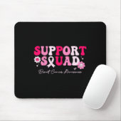 Groovy Support Squad Brustkrebs Bewusstsein weiß Mousepad (Mit Mouse)