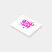 Groovy Support Squad Brustkrebs Bewusstsein, wir Post-it Klebezettel (angewinkelt)