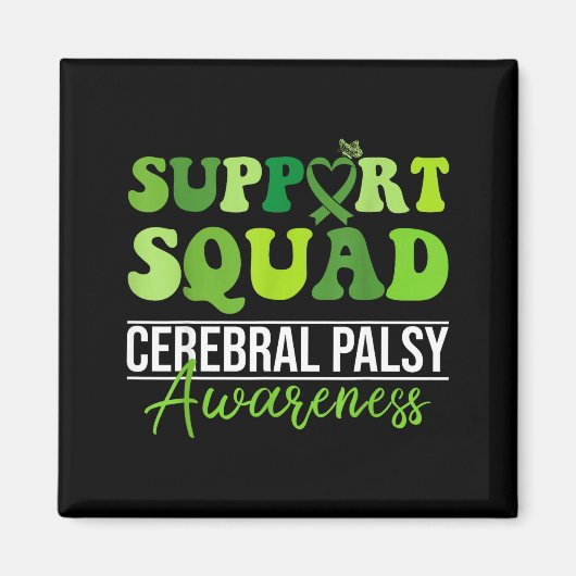 Groovy Support-Squad CP-Bewusstseinsmonat-Unterstü Magnet (Vorne)