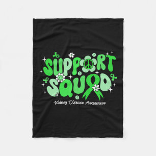 Groovy Support Squad Green Ribbon Niere Krankheit Fleecedecke