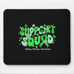Groovy Support Squad Green Ribbon Niere Krankheit  Mousepad