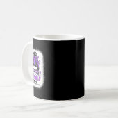 Groovy Support Squad Messy Bun Bauchspeicheldrüsen Kaffeetasse (Vorderseite Links)