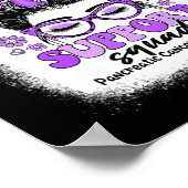 Groovy Support Squad Messy Bun Bauchspeicheldrüsen Poster (Ecke)