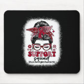 Groovy Support Squad Messy Bun Brain Aneurysm Mousepad (Vorne)