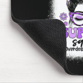 Groovy Support Squad Messy Bun Überdosierung Bewus Mousepad (Ecke)