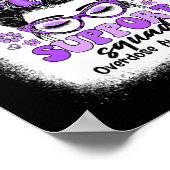 Groovy Support Squad Messy Bun Überdosierung Bewus Poster (Ecke)