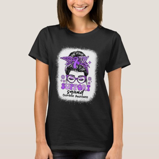 Groovy Support Squad Messy Bun Überdosierung Bewus T-Shirt (Vorderseite)