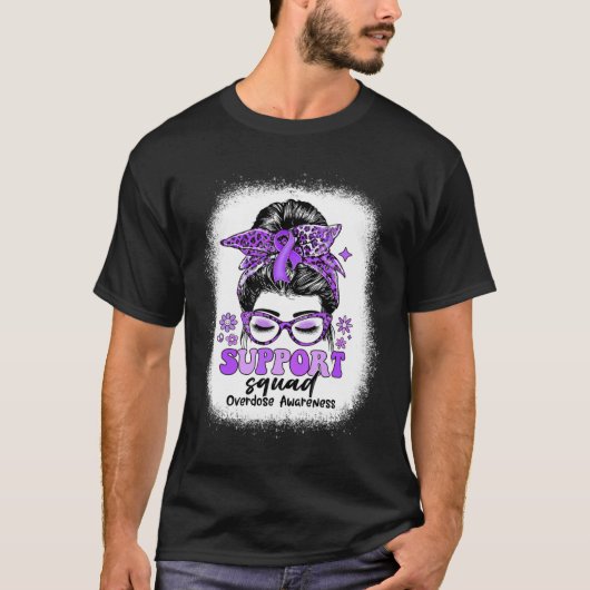 Groovy Support Squad Messy Bun Überdosierung Bewus T-Shirt (Vorderseite)