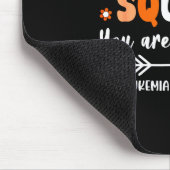 Groovy Support Squad Orange Band Leukämie-Bewussts Mousepad (Ecke)