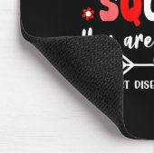Groovy Support Squad Red Ribbon Herzkrankheit bewu Mousepad (Ecke)