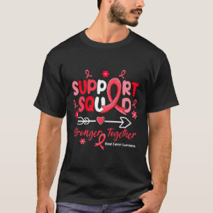 Groovy Support Squad Rotes Band Blutkrebsbewusstse T-Shirt