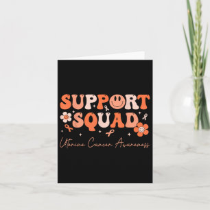 Groovy Support Squad Uterine Cancer Awareness Peac Karte