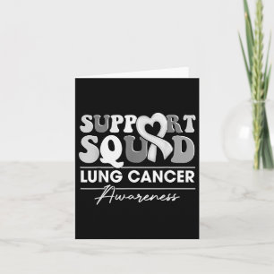 Groovy Support Squad White Ribbon Lung Cancer Awar Karte