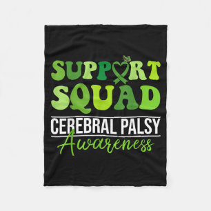 Groovy-Support-Team CP-Bewusstseinsmonat-Unterstüt Fleecedecke