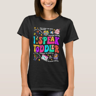 Groovy Süß Ich spreche Kleinkind Lehrer Erzieher Z T-Shirt