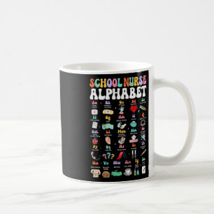 Groovy Süße Abc-Schulkrankenschwester Alphabet Zur Kaffeetasse