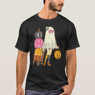 Groovy Süßer Geist Floral Grusel Vibes Hippie Hall T-Shirt
