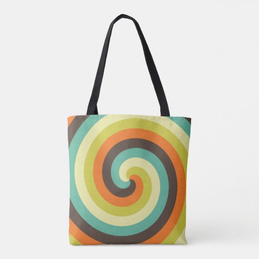Groovy Swirl Revival Tasche (Rückseite)