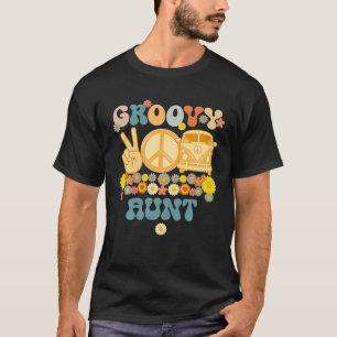 Groovy Tante Retro Matching Family Baby Dusche Mot T-Shirt