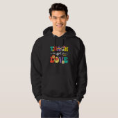 Groovy Teach Inse Love Preschool Back To School Te Hoodie (Vorne ganz)
