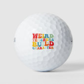 Groovy Teacher Build-Charakter Golfball (Vorderseite)