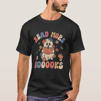 Groovy Teacher Halloween Ghost Weitere Bücher T-Shirt