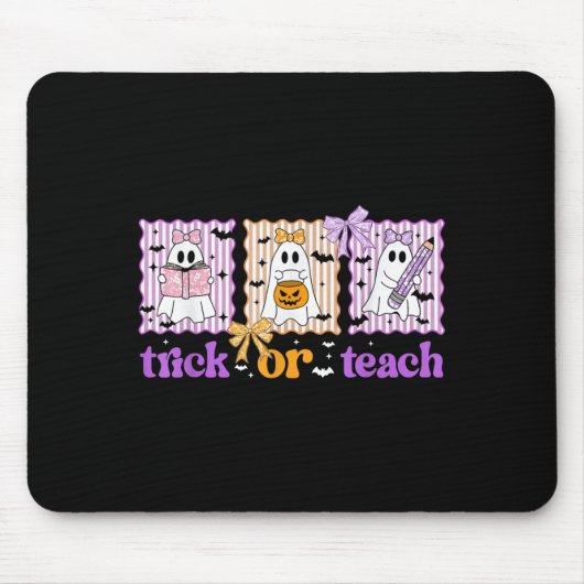 Groovy Teacher Halloween Trick oder lehren Geister Mousepad (Vorne)