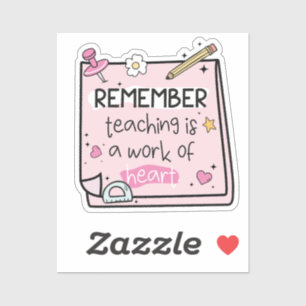 Groovy Teacher Quote Erinnerungen Stickers Aufkleber