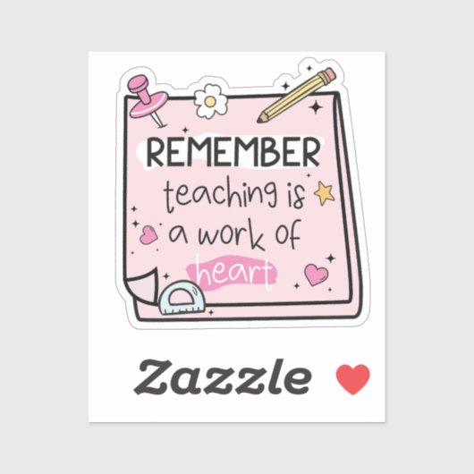 Groovy Teacher Quote Erinnerungen Stickers Aufkleber (Blatt)