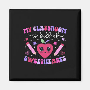 Groovy Teacher Valentine Valentinstag unterrichten Magnet