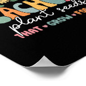 Groovy Teachers Pflanze Samen, die für immer wiede Poster (Ecke)