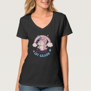Groovy Team 1. Klasse Einhorn Mädchen Zurück zur S T-Shirt