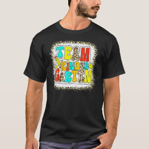 Groovy Team Kindergarten Leopard Zurück zur Schule T-Shirt