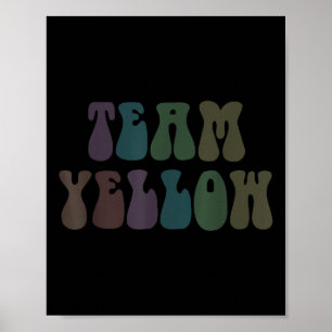 Groovy Team Yellow War Game 60er Go Summer Camp An Poster