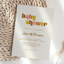 Groovy Terracotta Peach Niedlich Boho Baby Dusche