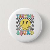 Groovy Test Day Testing Squad Motivation Teacher S Button (Vorderseite)