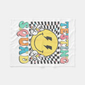 Groovy Test Day Testing Squad Motivation Teacher S Fleecedecke (Vorderseite (Horizontal))