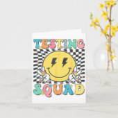 Groovy Test Day Testing Squad Motivation Teacher S Karte (Gelbe Blume)