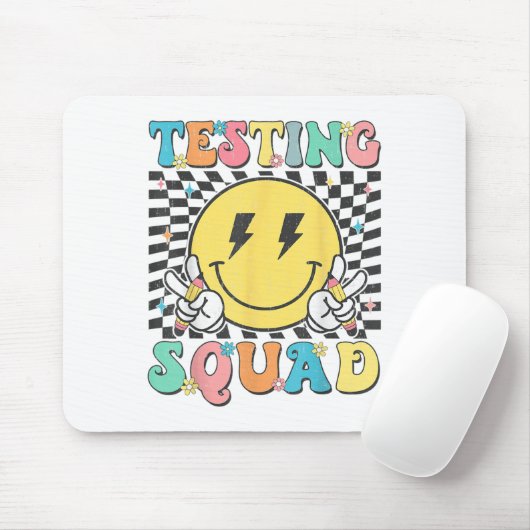 Groovy Test Day Testing Squad Motivation Teacher S Mousepad (Mit Mouse)