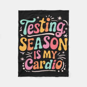 Groovy Test-Saison Ist Mein Herz-Kreislauf-Test-Ta Fleecedecke